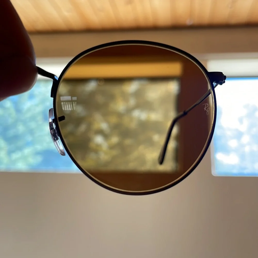 🆕 Ray Bans│Unisex Sunglasses Antique Gold Round Metal B-15 RB3447 50-21